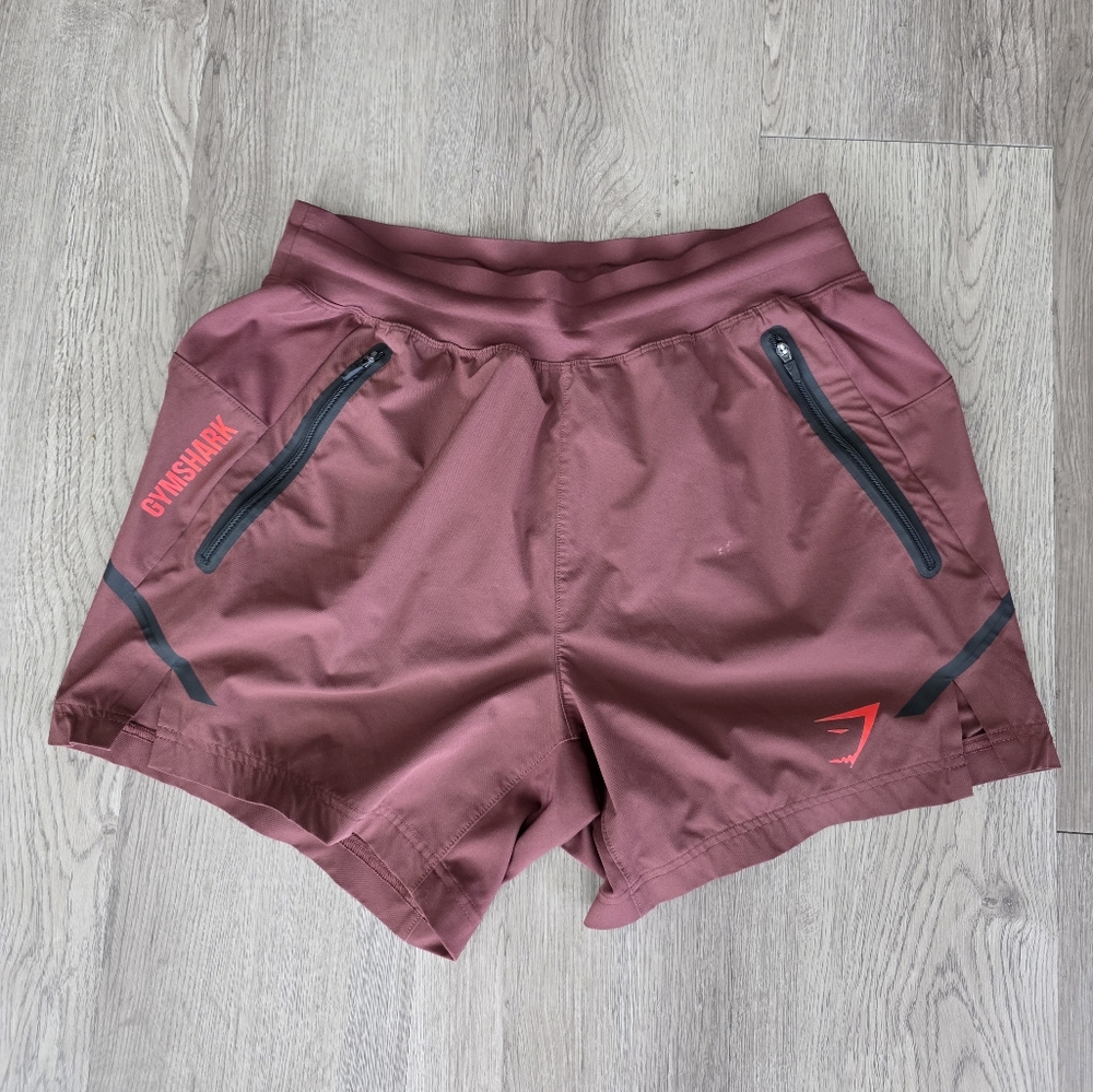 Gymshark Burgundy Athletic Shorts